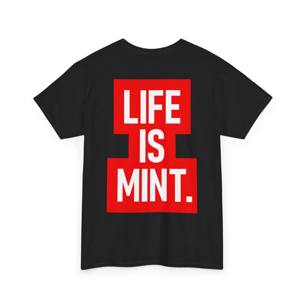 Life is Mint Stack Tee Black