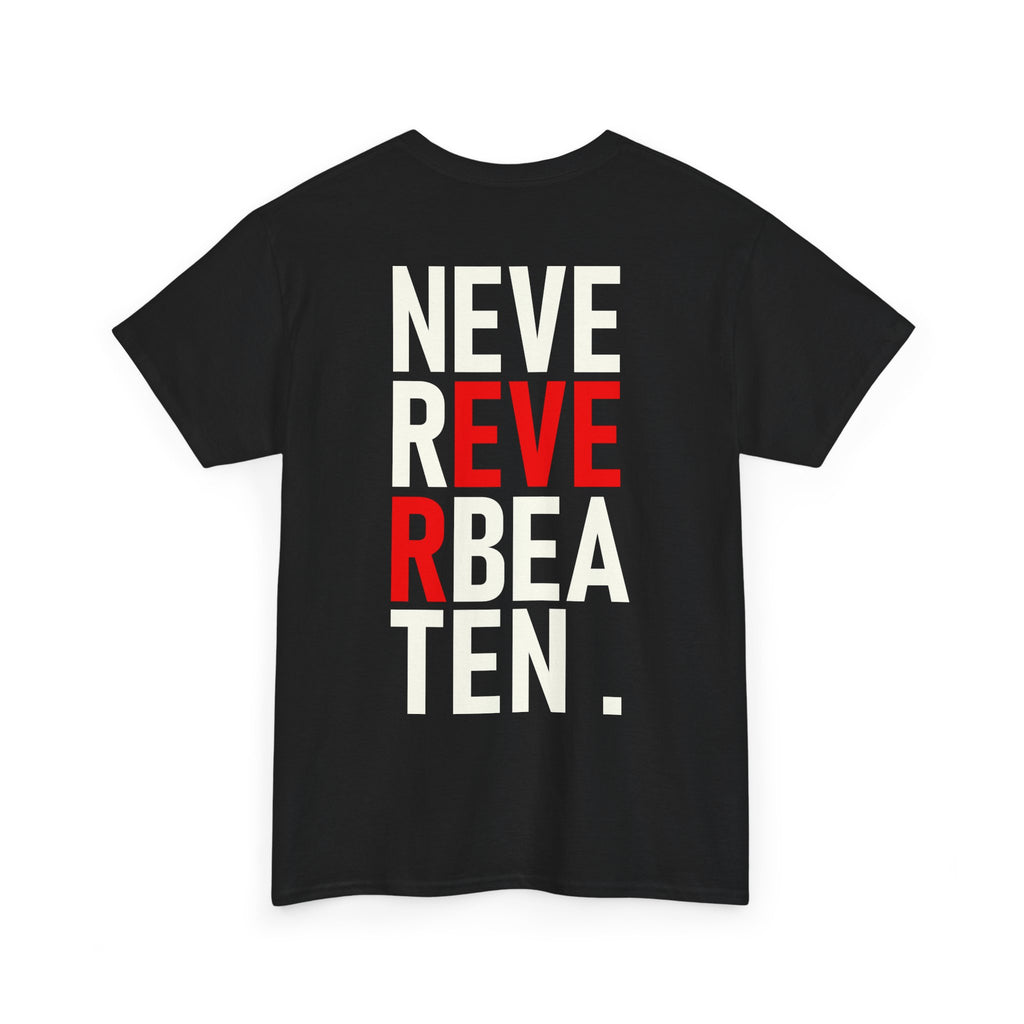 Life is Mint Never Ever Beaten Stock Tee Black