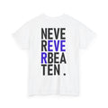 Life is Mint Never Ever Beaten Stock Tee White