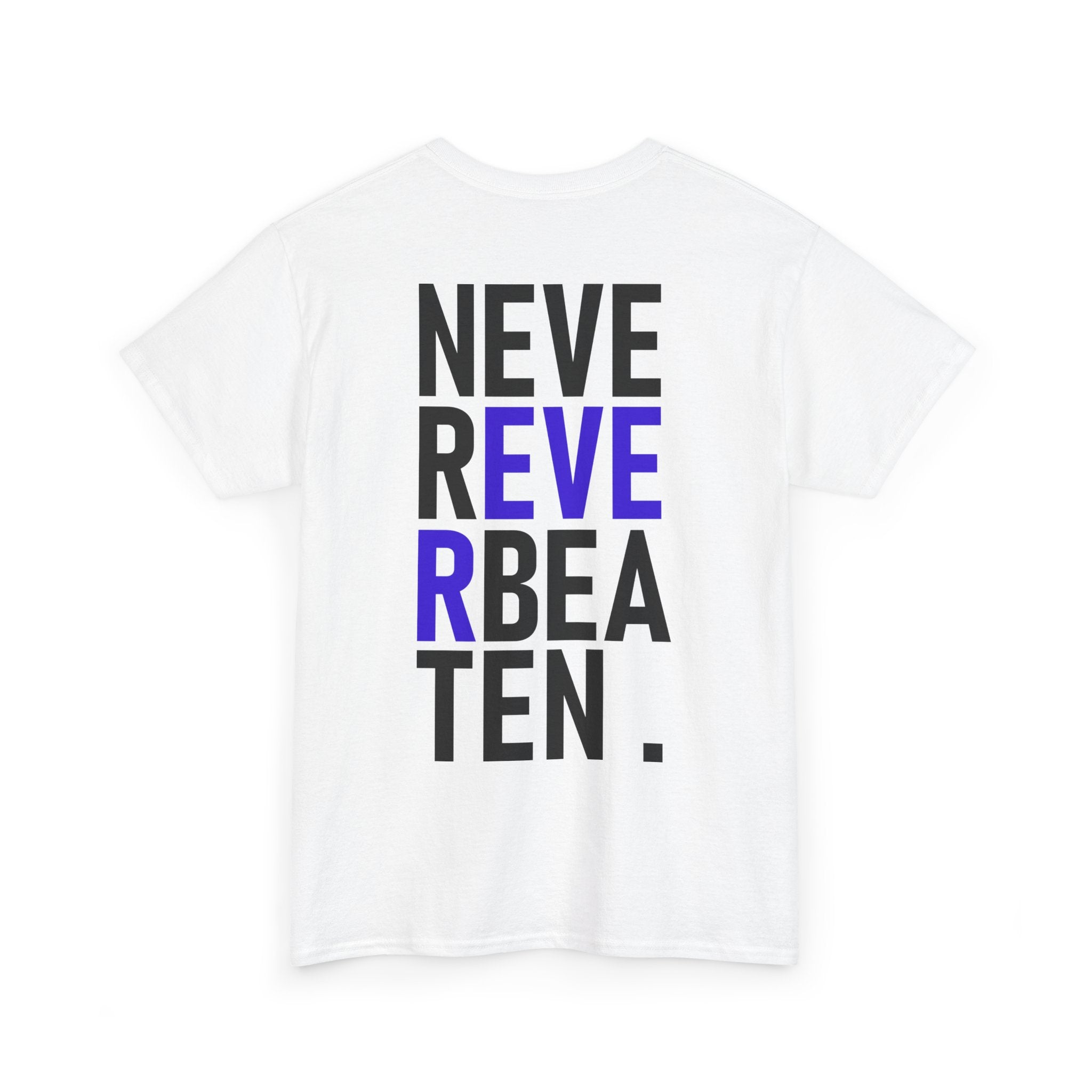 Life is Mint Never Ever Beaten Stock Tee White