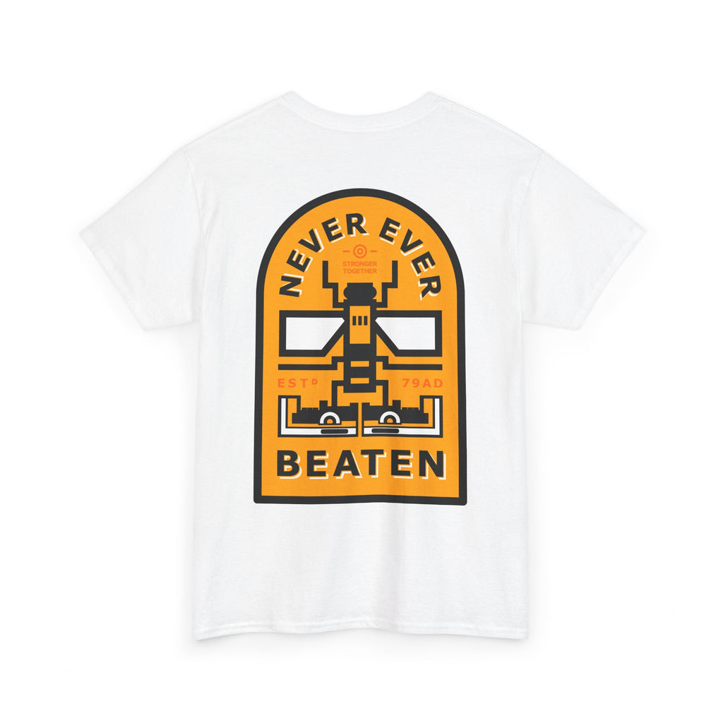 Life is Mint Never Ever Beaten Bee Tee White