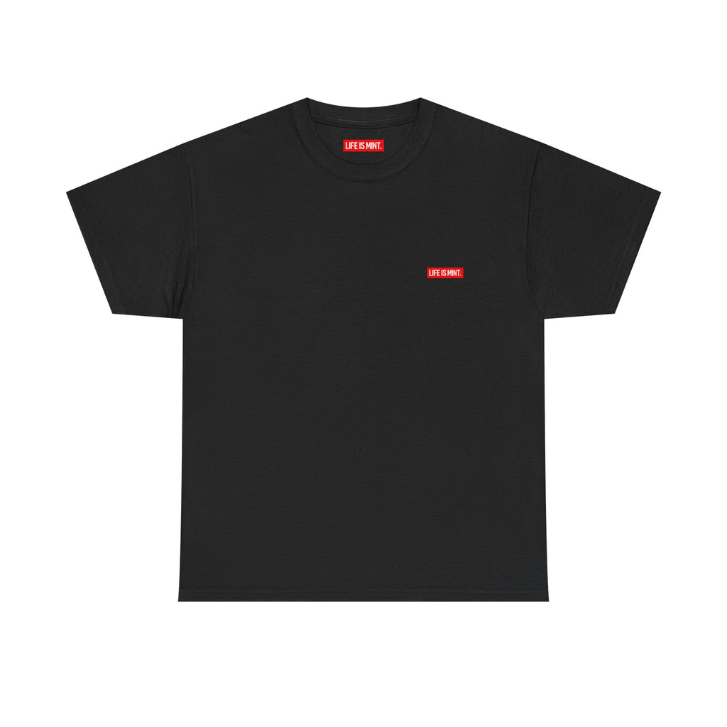 Life is Mint Vertizontal Tee Black