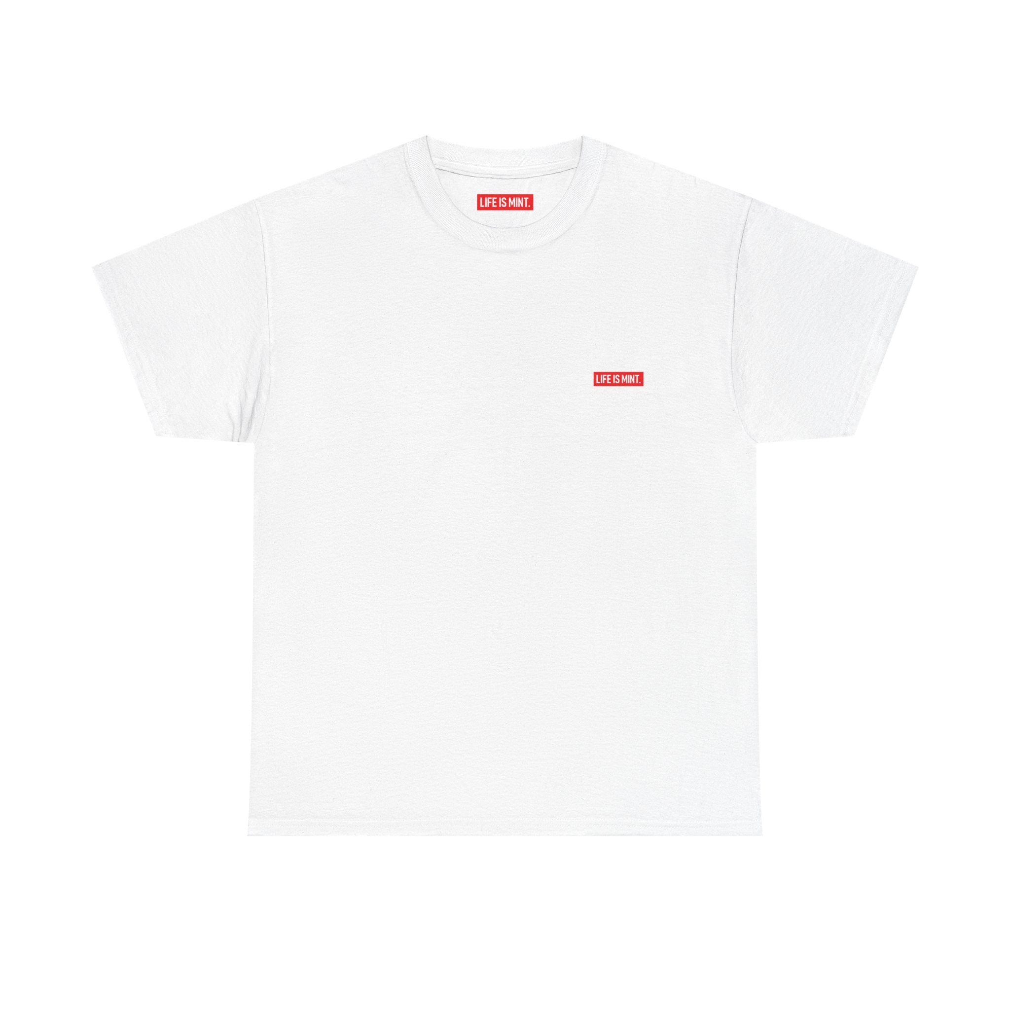 Life is Mint Vertizontal Tee White